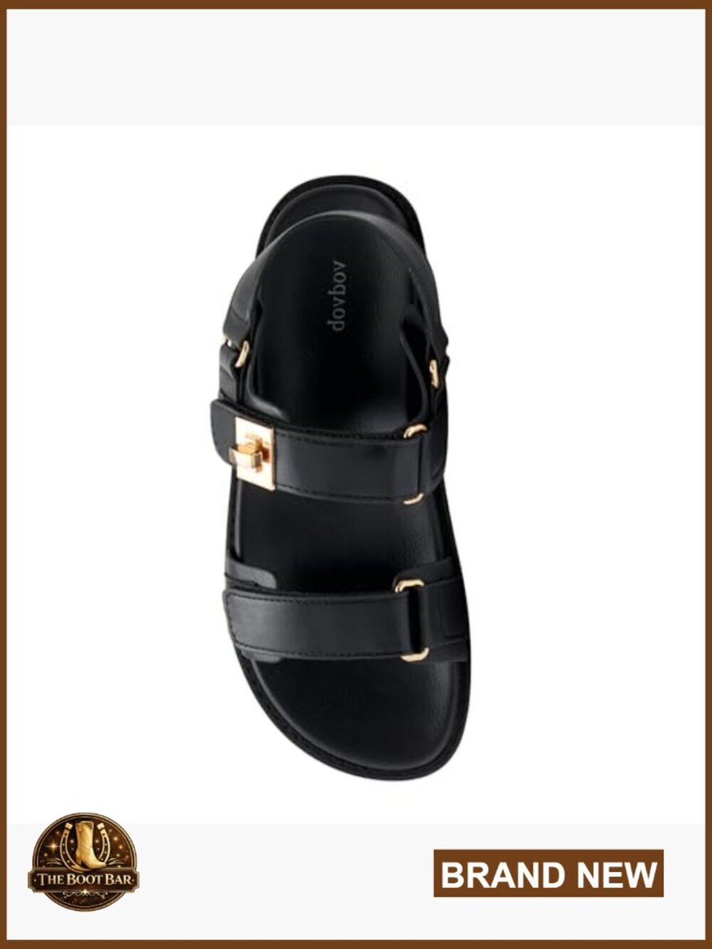 Women's Flat Sandals with Cushioned Footbed Open Toe Slide - Picture 5 of 7